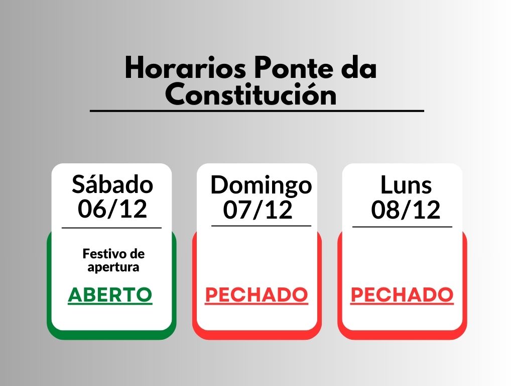 Horarios Ponte Constitución