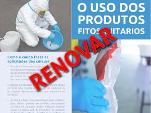 Como renovar o carné de Manipulador/aplicador de produtos fitosanitarios?