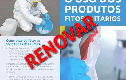 Como renovar o carné de Manipulador/aplicador de produtos fitosanitarios? Como renovar o carné de Manipulador/aplicador de produtos fitosanitarios?